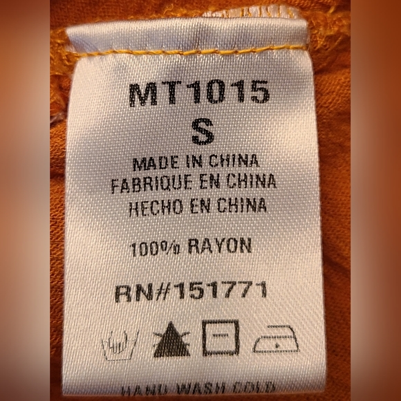 Le Lis size S burnt orange top - Picture 8 of 8